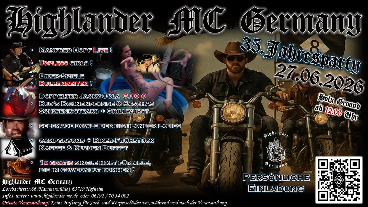 35 Jahresparty Highlander MC