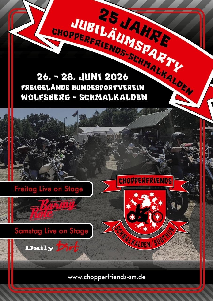 Wolfsbergparty - 25 Jahre Chopperfriends